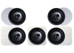 Ready2Rock In-wall Home Theatre Speaker Package with 5.1 Stereo Surround Sound and Low-profile Frameless Speaker Grills