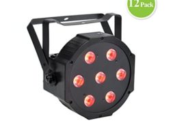 GBGS LED Mount Par Lamp RGBW 4in1 LED Mega Par64 Light 8CH DMX DJ Lighting Projector(12 Pack)