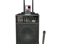 Pyle-Pro Pwma940bti 600-Watts Vhf Wireless Portable Pa System with Microphone,I-Pod Dock and Bluetooth