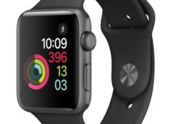 Apple Watch Series 2 Smartwatch 42mm Space Gray Aluminum Case, Black Sport Band (Newest Model) (Certified Refurbished)