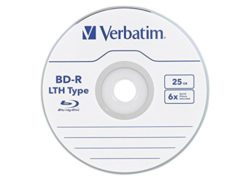 Verbatim 25 GB 6x Blu-ray Single-Layer Recordable Disc BD-R LTH Low to High, 20 Disc Spindle  97344