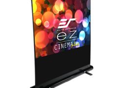 Elite Screens ezCinema Plus Series, 100-inch Diagonal 4:3, Floor Pull Up Portable Projection Screen, Model: F100XWV1