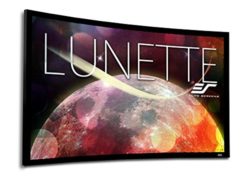 Elite Screens Lunette Series, 84-inch 16:9, Sound Transparent Curved Fixed Frame Projection Screen, CURVE84H-A1080P3