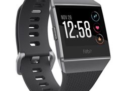 Fitbit Ionic Smartwatch, Charcoal/Smoke Gray, One Size (S & L Bands Included)