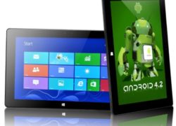 Dual OS Windows 8 Pro Compatible Android 4.2 Tablet 'Mate' - Intel Bay Trail 1.6GHz Quad Core CPU, 2GB RAM, 10.1 Inch Display