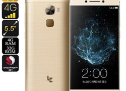 LeEco Le Pro 3 Android Smartphone - Snapdragon 821 CPU, 4GB RAM, Fingprint Sensor, 16MP Camera, 4G, Android 6.0, 4070mAh (Gold)