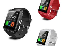 HOMEGO U8 Upgrade Waterproof Bluetooth Wrist Smart Watch - Red