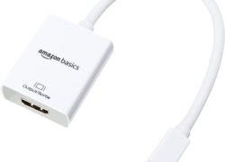 AmazonBasics Mini DisplayPort (Thunderbolt) to HDMI Adapter for Apple iMac and MacBook (L51G)
