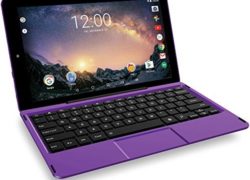 2018 High Performance RCA Galileo Pro 2-in-1 11.5" Touchscreen Detachable Tablet PC, Intel Quad-Core Processor, 1GB RAM, 32GB SSD, WiFi, Bluetooth, Webcam, Android 6.0 (Marshmallow), Purple