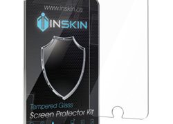 Inskin Ultra Slim 0.3mm HD Tempered Glass Screen Protector kit for Apple® iPhone® 6 / iPhone® 6S 4.7 " inch. Polished edges. Oleophobic coating. 9H Hardness. Inskin Retail Packaging.