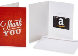 Amazon.com $2000 Gift Card in a Greeting Card (Formal Thank You Card Design)