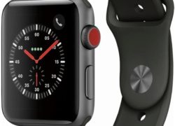 Apple Watch Series 3 - GPS+Cellular - Space Gray Aluminum Case with Gray Sport Band - 42mm