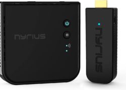 Nyrius ARIES Pro Wireless HDMI Transmitter and Receiver To Stream HD 1080p 3D Video From Laptop, PC, Cable, Netflix, YouTube, PS4, Xbox 1, Drones, Pro Camera, To HDTV/Projector/Monitor (NPCS600)