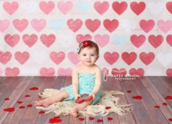 Photography Backdrop Valentine's Day Hearts, Vinyl Photo Background Kids Babies Newborn Children HSD BACKDROPS 5'x7'