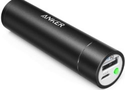 Anker PowerCore+ mini 3350mAh Lipstick-Sized Portable Charger (3rd Generation, Premium Aluminum Power Bank) Most Compact External Battery, Uses High-Quality Panasonic Cells