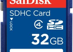 SanDisk 32GB Class 4 SDHC Memory Card, Frustration-Free Packaging- SDSDB-032G-AFFP (Label May Change)