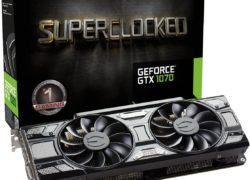 EVGA GeForce GTX 1070 SC GAMING ACX 3.0 Black Edition, 8GB GDDR5, LED, DX12 OSD Support (PXOC) 08G-P4-5173-KR