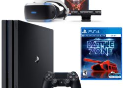 PlayStation VR Bundle 4 Items:VR Headset,Playstation Camera,PlayStation 4 Pro 1TB,VR Game Disc: PSVR Battlezone