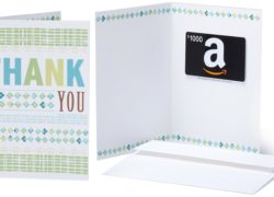 Amazon.com $1000 Gift Card in a Greeting Card (Thank You Card Design)