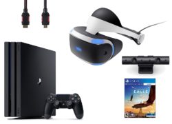 PlayStation VR Bundle 4 Items:VR Headset,Playstation Camera,PlayStation 4 Pro 1TB,VR Game Disc Eagle Flight VR