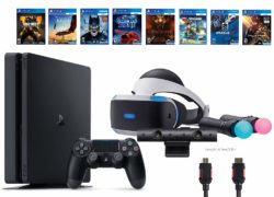 PlayStation VR Start Bundle 10 Items:VR Start Bundle PS,PS4 Call of Duty Black Ops III,6 VR Game Disc Until Dawn,Rush of Blood,EVE: Valkyrie, Battlezone,Batman:Arkham VR, DriveClub,Battlezone