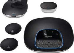 Logitech Group Video Conferencing Bundle with Expansion Mics, HD 1080p Camera, Speakerphone