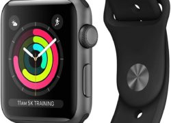 Apple Watch Series 3 (GPS), 42mm Space Gray Aluminum Case with Gray Sport Band - MR362LL/A (Certified Refurbished)