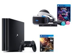 PlayStation VR Launch Bundle 3 Items:VR Launch Bundle,PlayStation 4 Pro 1TB,VR Game Disc PSVR EV-Valkyrie