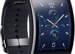 Samsung Galaxy Gear S R750W Smart Watch With Curved Super Amoled Display (Black)