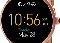 Fossil Q Wander Touchscreen Light Brown Leather Smartwatch
