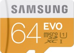 Samsung 64GB EVO Class 10 Micro SDXC Card with Adapter up to 48/MB/s (MB-MP64DA/AM)