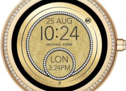 Michael Kors Access, Women’s Smartwatch, Sofie Gold-Tone Stainless Steel with White Silicone, MKT5039