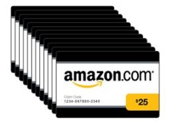 Amazon.com $25 Gift Cards, Pack of 50 (Old Version) (Classic White Card Design)