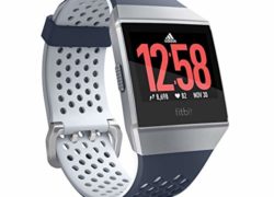 Fitbit Ionic Adidas Edition, Ink Blue/Ice Gray/Silver Gray, One Size (S & L Bands Included)