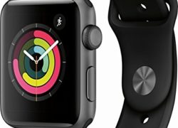 Apple Watch Series 3 (GPS), 42mm Space Gray Aluminum Case with Black Sport Band - MQL12LL/A (Certified Refurbished)