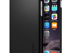 Spigen iPhone 6 and 6s Case [Thin Fit] Exact-Fit Premium SF Coated Matte [Smooth Black]