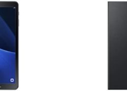 Samsung Galaxy Tablet A 10.1" (Black) [SM-T580NZKAXAC] with Samsung Galaxy Tab A 10.1" Book Cover (Black) Bundle