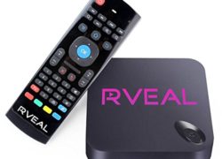 Rveal Streaming Media Player & Android Smart TV Box with Upgraded Rveal Air Mouse Remote & Keyboard