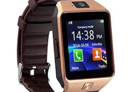 Qiufeng Dz09 Bluetooth Smart Watch with Camera for Iphone and Android Smartphones(Golden)