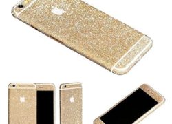 iPhone 6 Plus Decals, Shiny Glitter Full Body Skin Protector Sparkling Film Stickers For iPhone 6 Plus 5.5"(Champagne)