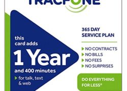 Tracfone 1 Year of Service and 400 Minutes