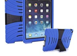 iPad Case, iPad 2 3 4 Case,Agrigle Lightweight Shockproof Drop Resistance Rugged Silicone + Plastic 2 Layer Hybrid Defender Super Protection Case for Apple iPad 2 3 4 (With Built-in Kickstand) (Dark Blue/Black)