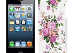 Fuchsia Flower Pattern Hard Plastic Back Case Cover for iPhone 5 5G 5S