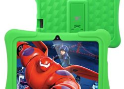 Dragon Touch Y88X Plus 7 inch Kids Tablet Disney Edition, Quad Core Android 5.1 Lollipop, IPS Display, Kidoz Kids App Pre-Installed w/ Bonus Disney Authorized Games App and Audio Book -GMS Certified-Green