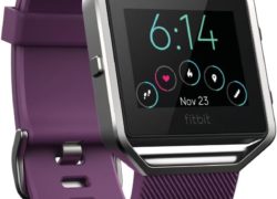 Fitbit Blaze Smart Fitness Watch, Plum, Silver, Small