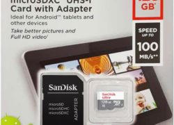 SanDisk Ultra 128GB microSDXC UHS-I Card with Adapter, Black, Standard Packaging (SDSQUNC-128G-GN6MA)