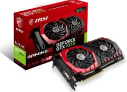 MSI GeForce GTX 1070 GAMING X 8G Video Card 8GB GDDR5 256B PCI Express SATA HDMI/DL-DVI-D/3xDisplayPort Retail