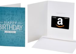 Amazon.com $1000 Gift Card in a Greeting Card (Classic Birthday Card Design)