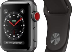 Apple Watch Series 3 (GPS + Cellular, 38mm) - Space Gray Aluminium Case with Black Sport Band