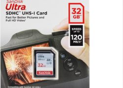 SanDisk Ultra 32GB Class 10 SDHC UHS-I Memory Card Up to 80MB, Grey/Black (SDSDUNC-032G-GN6IN)